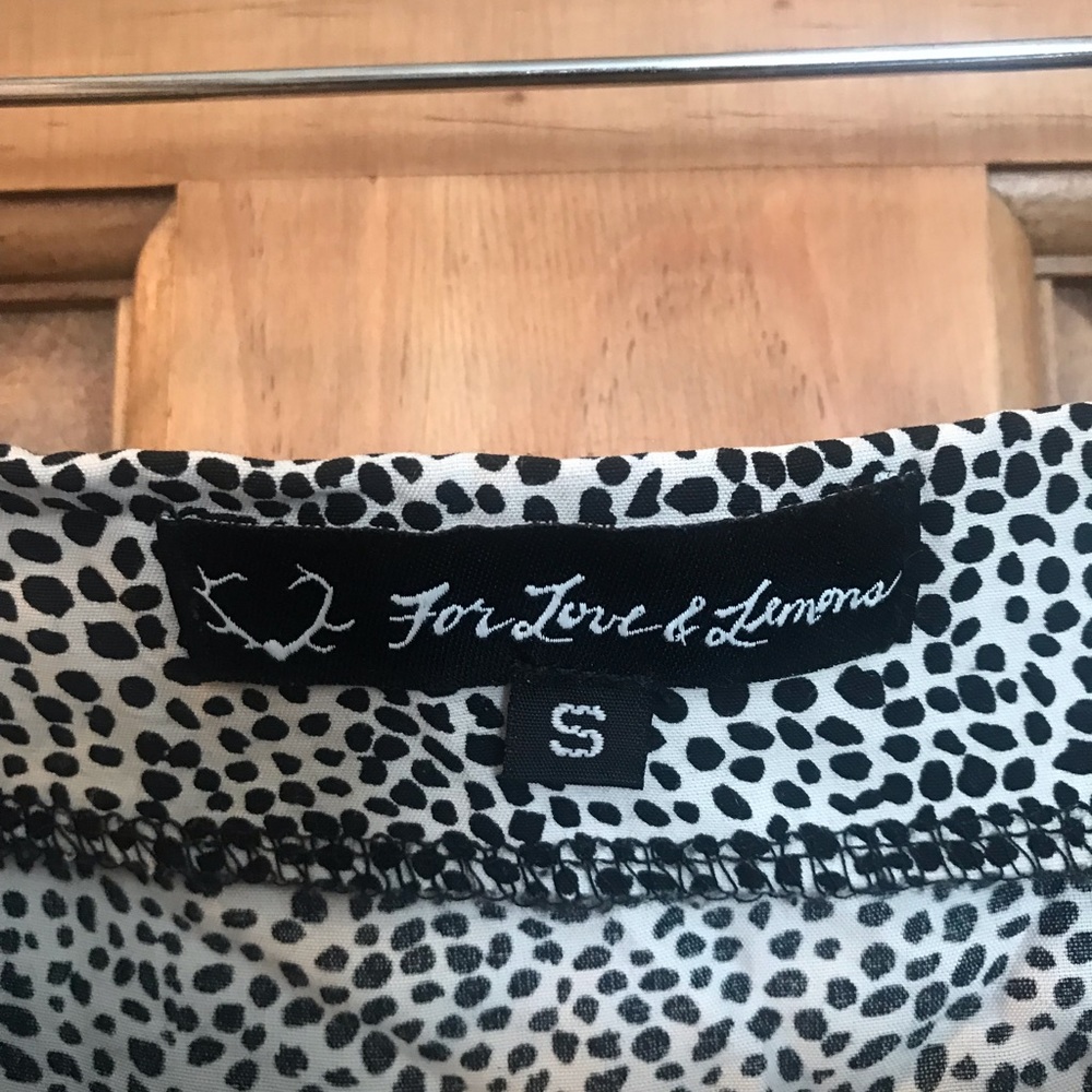 For Love & Lemons- spotted mini skirt